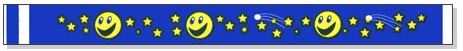 Tyvek 3/4" 2 Color Designer, Moon and Stars. (500 per box) main image